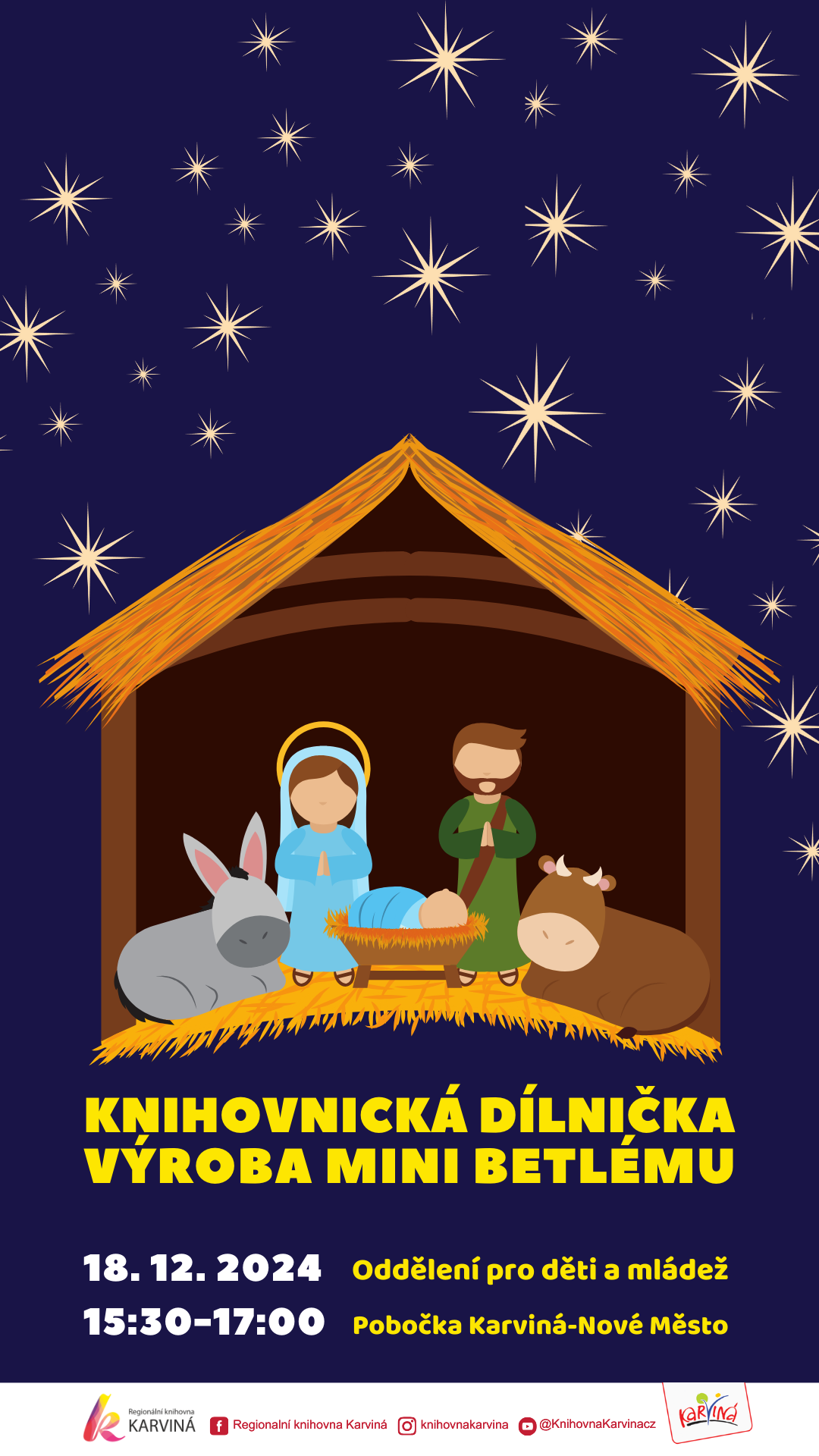 Knihomolická dílnička - Mini Betlém