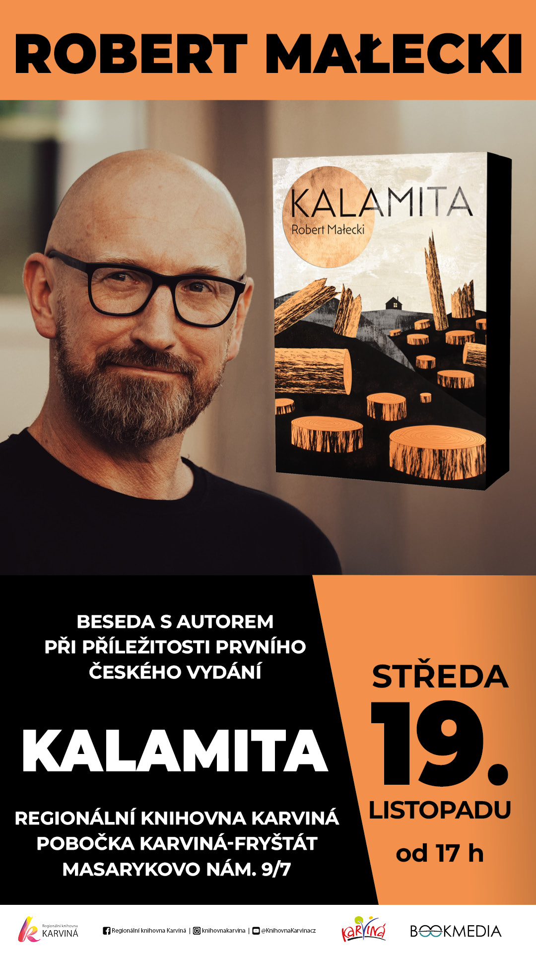 Robert Małecki: Kalamita – beseda s autorem při příležitosti prvního českého vydání