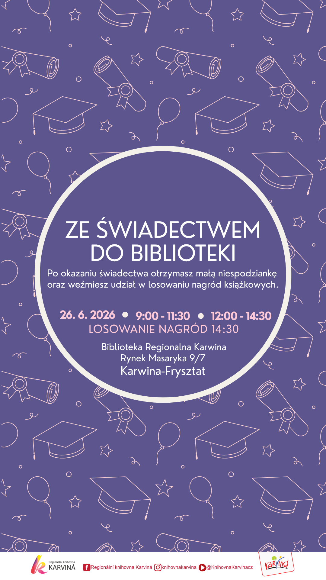 Ze świadectwem do biblioteki