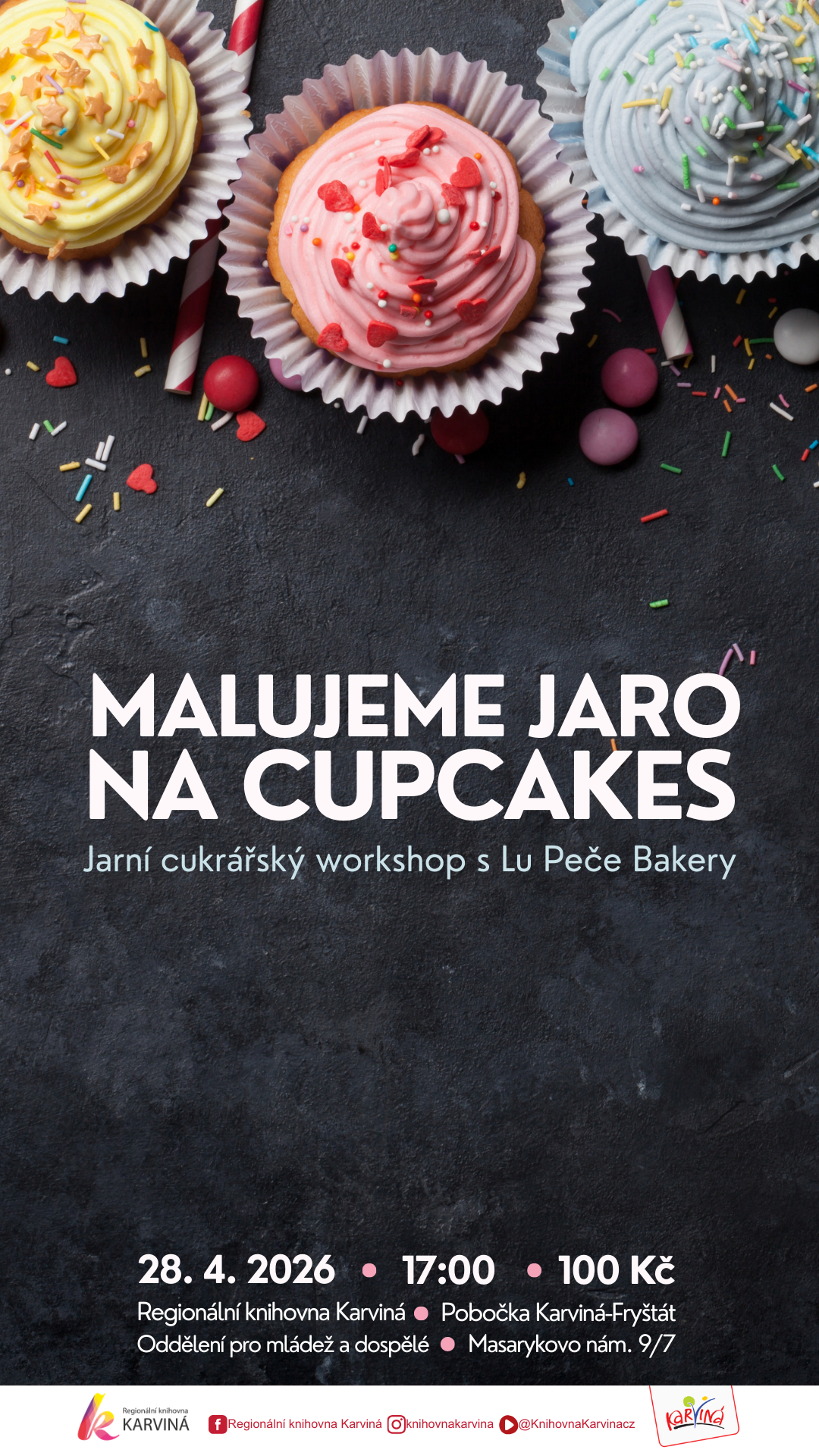 Malujeme jaro na cupcakes 