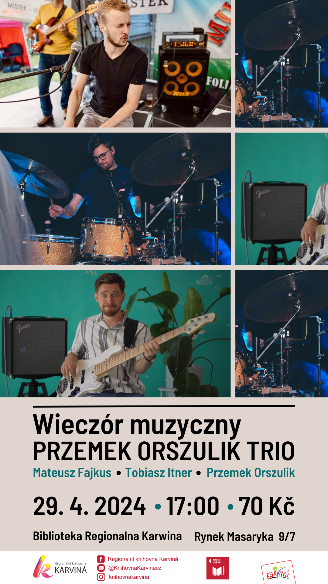Wieczór muzyczny - Przemek Oszulik Trio