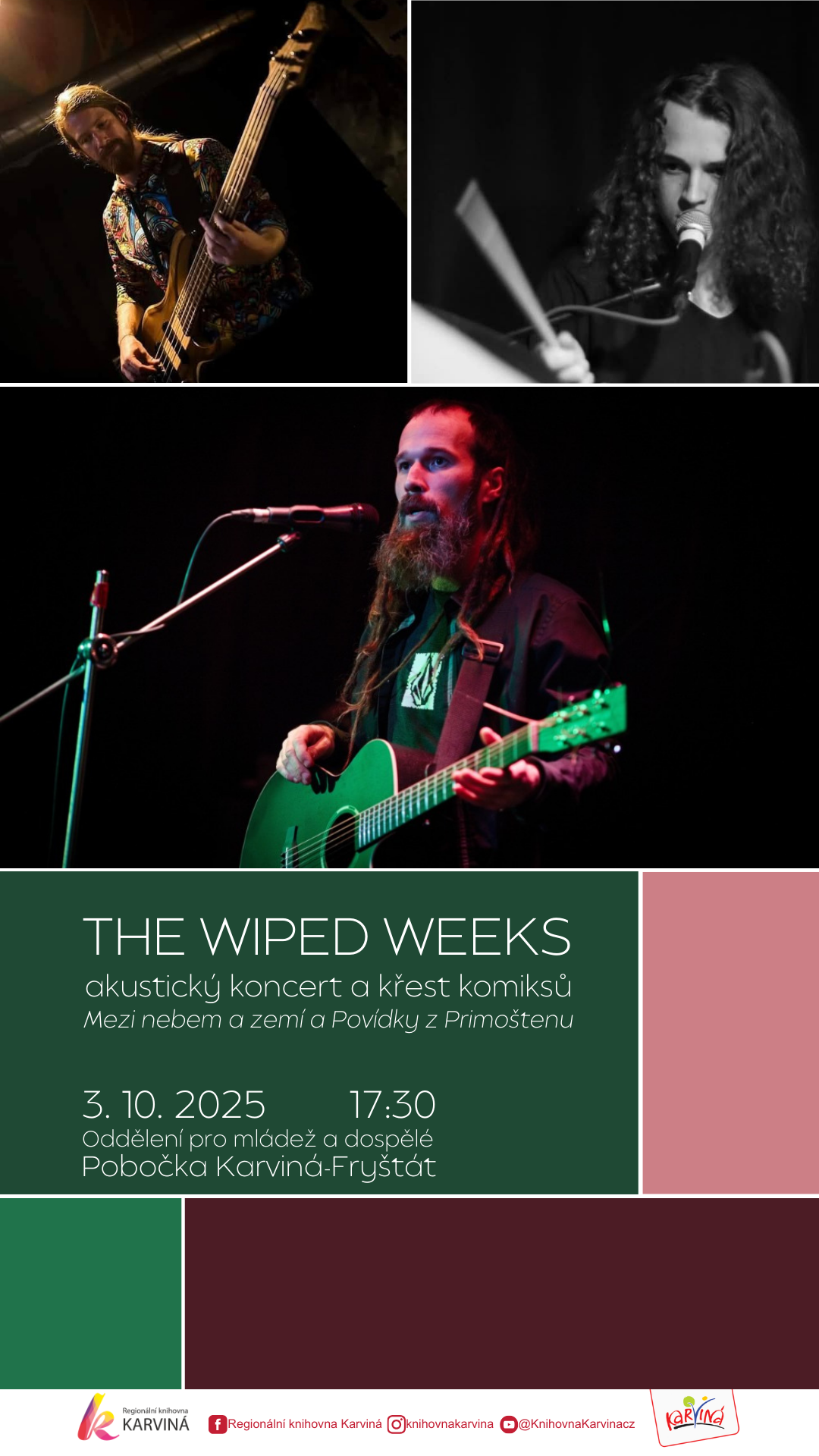 The Wiped Weeks - akustický koncert a křest komiksů
