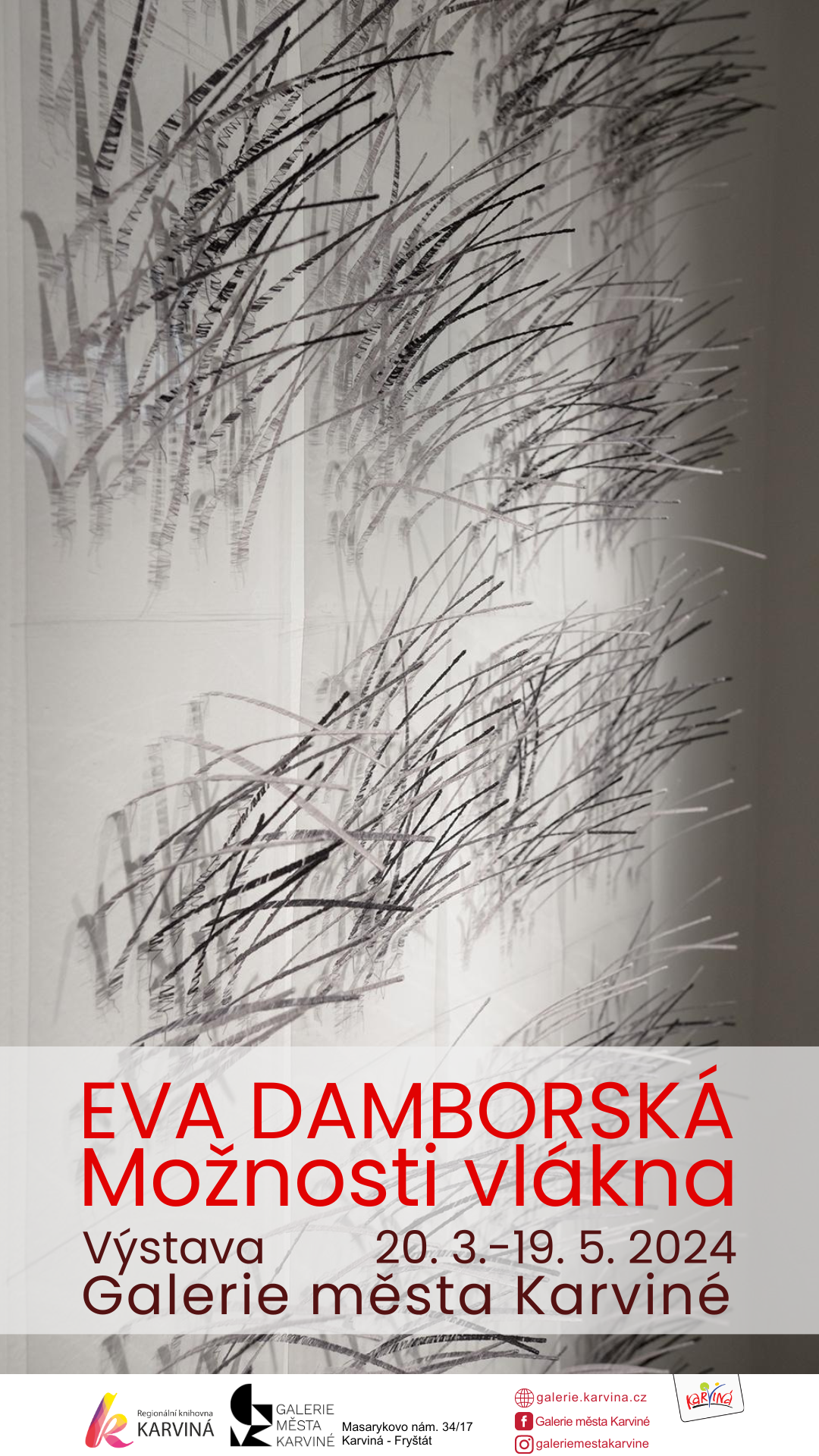 Výstava - Eva Damborská - Možnosti vlákna  