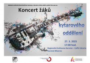 Koncert žáků kytarového oddělení ZUŠ Bedřicha Smetany v Karviné