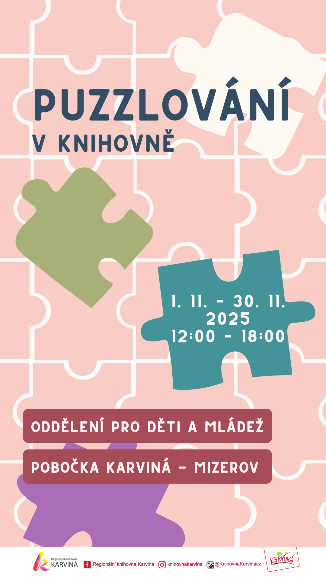 Puzzlování v knihovně