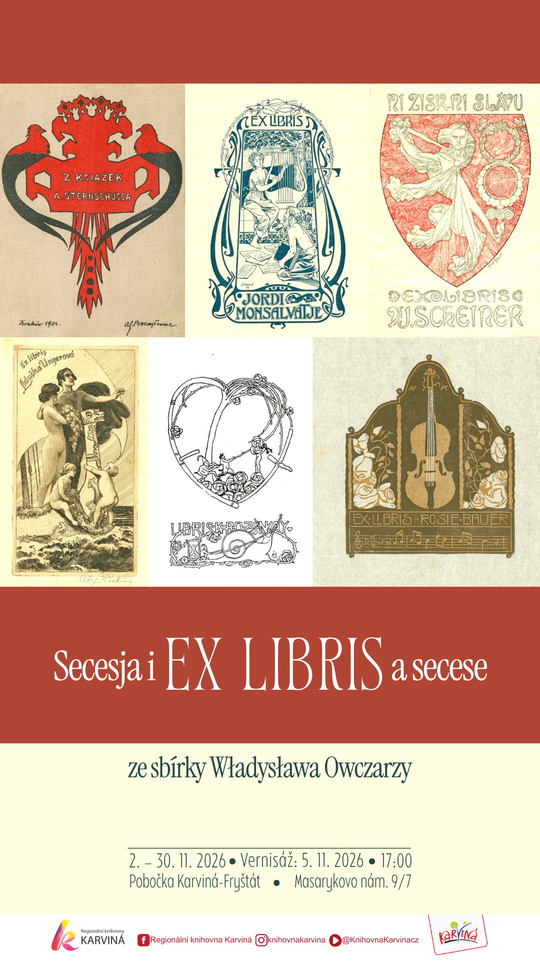 Secese i EX LIBRIS a secese ze sbírky Władysława Owczarzyho